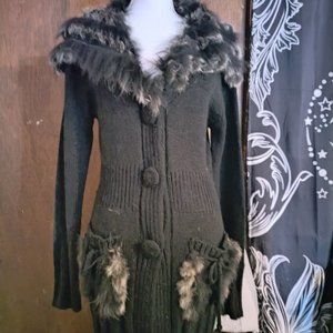Fur lined cardigan by Treasure rock L/XL